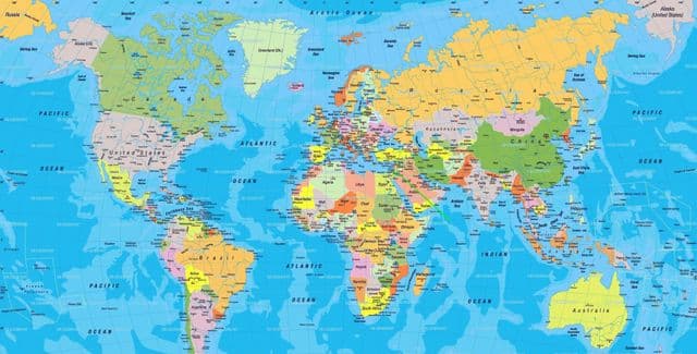 Posizione di Gerusalemme sulla mappa del mondo